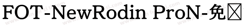 FOT-NewRodin ProN字体转换